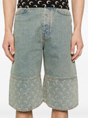 Marine Serre Moon Denim Bermuda Shorts