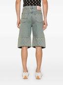 Marine Serre Moon Denim Bermuda Shorts