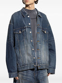Balenciaga Tape Type Oversized Denim Jacket