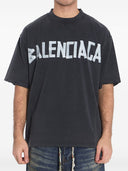 Balenciaga Tape Type Cotton T Shirt