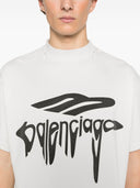 Balenciaga 3B Camiseta de algodón licuado