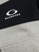 Balenciaga Logo Cotton Zipped Hoodie