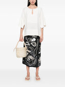 Forte Forte Embroidered Midi Skirt