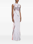 Ottolinger Mesh Printed Long Dress
