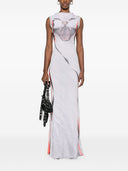 Ottolinger Mesh Printed Long Dress
