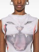 Ottolinger Mesh Printed Long Dress