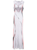 Ottolinger Mesh Printed Long Dress