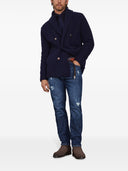 Jeans in denim Brunello Cucinelli con lacrime