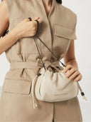 Brunello Cucinelli Soft Leather Bucket Bag With Chain Strap