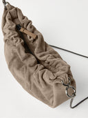 Brunello Cucinelli Suede Hobo BRIOCHE HOMBLE
