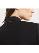 Brunello Cucinelli Linen Fluid Jacket With Shiny Details