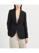 Brunello Cucinelli Linen Fluid Jacket With Shiny Details