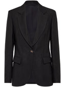 Brunello Cucinelli Linen Fluid Jacket With Shiny Details