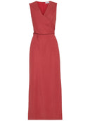 Brunello Cucinelli Wrap Effect Linen Dress