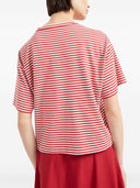 T-shirt coté à rayures coton brunello cotton en coton à rayures