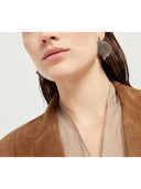 Brunello Cucinelli Sculptured Silver Earrings