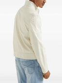 Chaqueta de bombardero de cuero reversible de Brunello Cucinelli