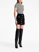 Mini falda de punto Balmain