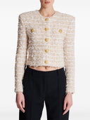 Balmain Tweed Cropped Jacket