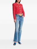 Balmain Tweed bijgesneden jas