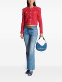 Balmain Tweed bijgesneden jas