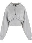 Adidas af Stella Mc Cartney Organic Cotton beskåret hættetrøje