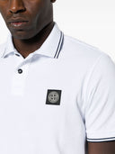 Stone Island Logo Cotton Polo Shirt