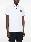 Stone Island Logo Cotton Polo Shirt