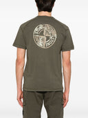 Stone Island Logo Cotton T Shirt
