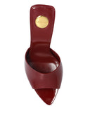 Saint Laurent Romy Brevet Leather Mules