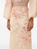 Zimmermann Printed Linen Pencil Skirt