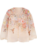 Zimmermann Linen and Silk Blend Blouse