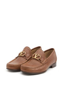 Valentino Garavani V Logo Signature Leather Loafers