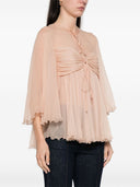 Chloè Silk Pleated Blouse