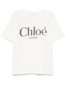Chloè Logo Cotton T Shirt