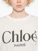 Chloè Logo Cotton T Shirt