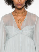 Chloè Ruffled Silk Mini Dress