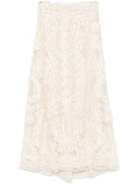 Gonna midi in pizzo parosh