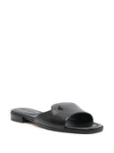 Jimmy Choo Dina Flat Leather Sandals