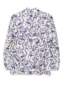 Alberto Biani Printed Silk Double Breasted Jacket