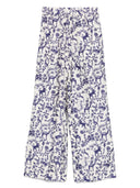 Pantalon en soie imprimé Alberto Biani
