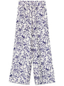 Pantalon en soie imprimé Alberto Biani