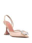 Amina Muaddi Begum Mesh Slingback Pumps