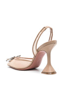 Amina Muaddi Begum Mesh Slingback Pumps