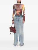 Maison Margiela denim katoenen maxi rok