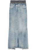 Maison Margiela denim katoenen maxi rok