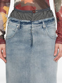 Maison Margiela denim katoenen maxi rok