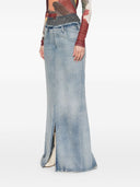 Maison Margiela denim katoenen maxi rok