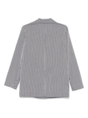 Alysi Striped Double Breasted Jacket