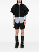 Con cappuccio con zippato di cotone Sacai e nylon